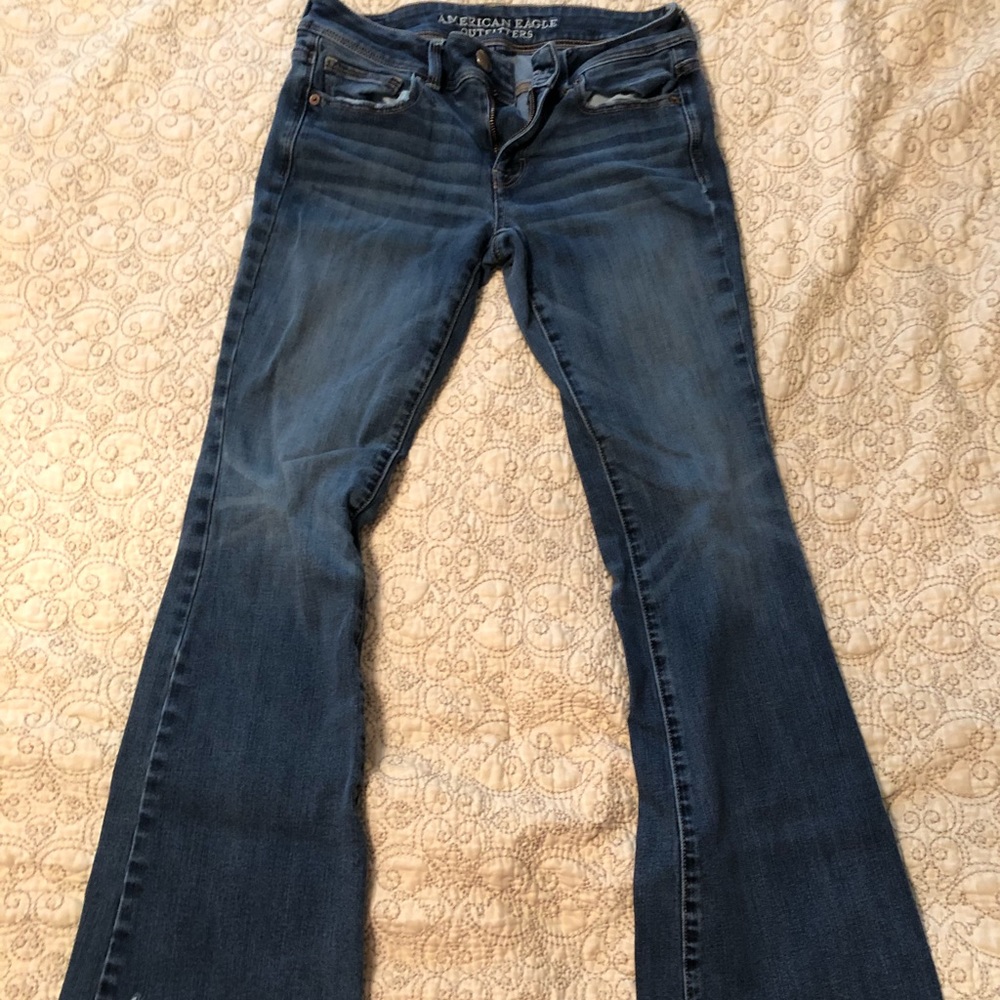 American eagle kick boot jeans size 2 short